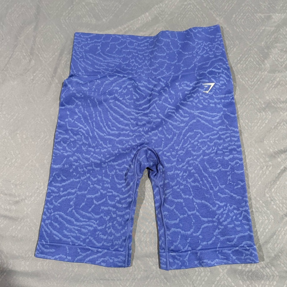 Gymshark Adapt Animal Seamless Cycling Shorts - Court Blue